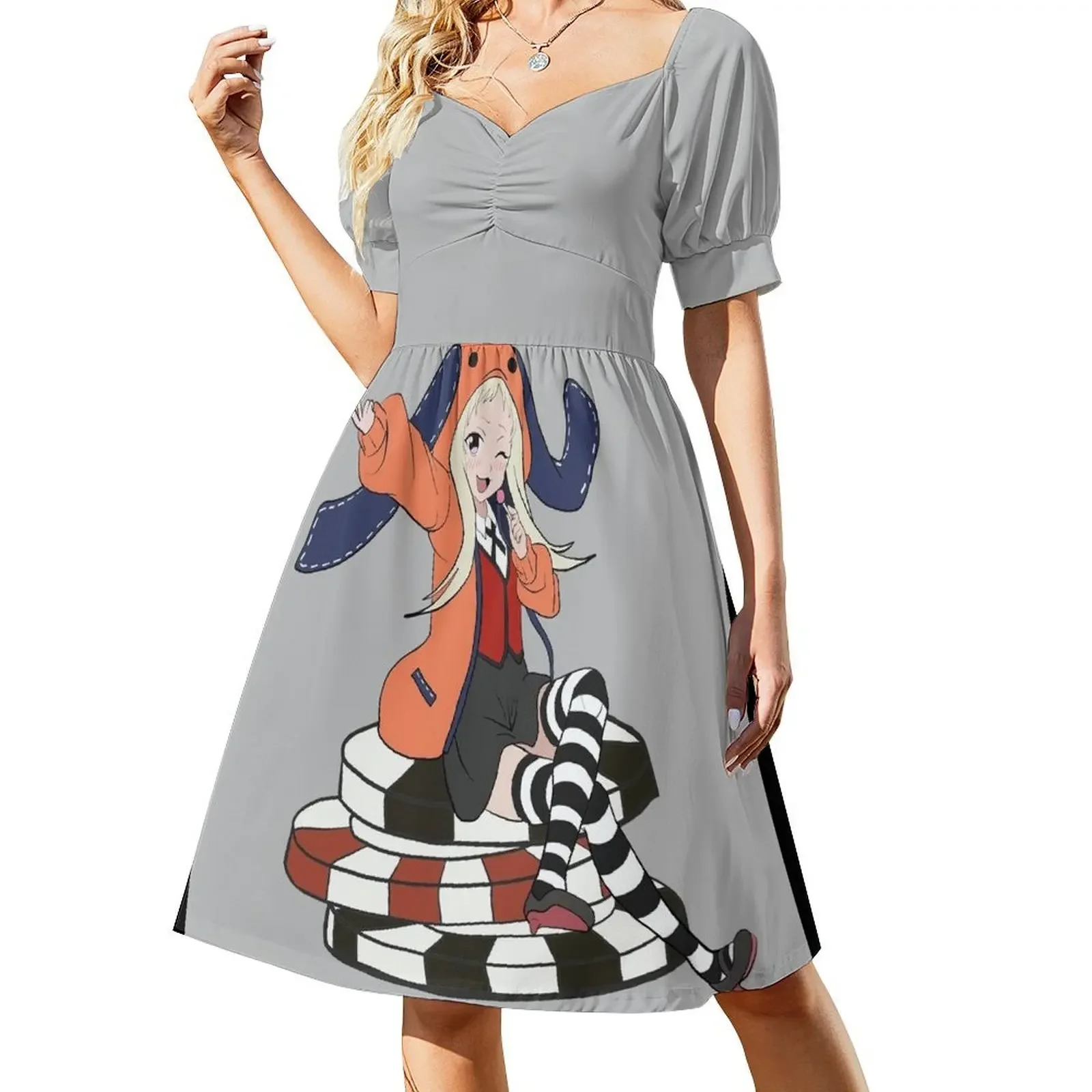 Kakegurui - Runa Yomozuki Vestido sin mangas vestidos mujer verano ropa de verano para mujer Vestido