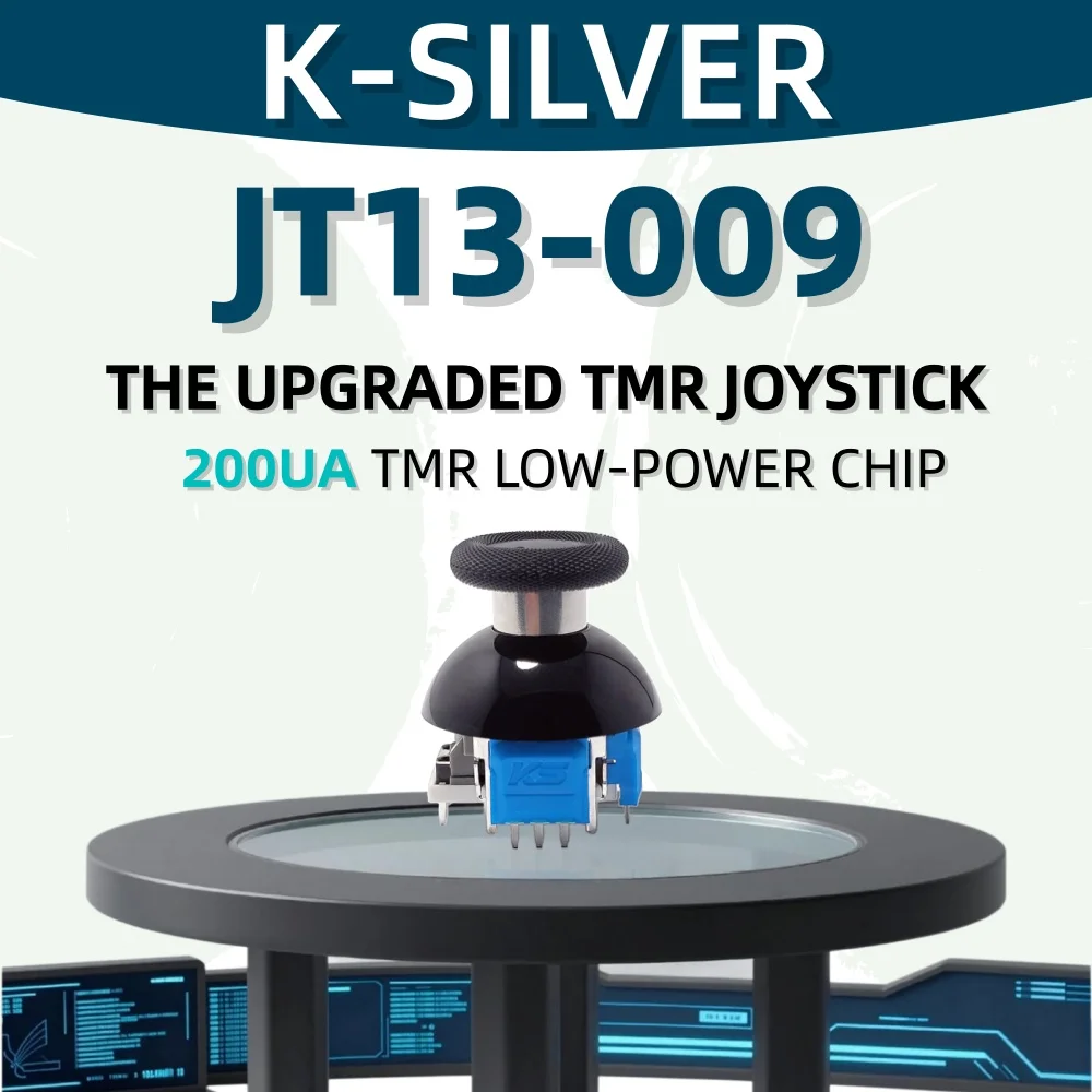 2pcs K-SILVER JT13-009 PS5 PS4 스위치 프로 Xbox One 시리즈용 TMR 조이스틱 안티 드리프트 전자기 3D 아날로그 썸스틱