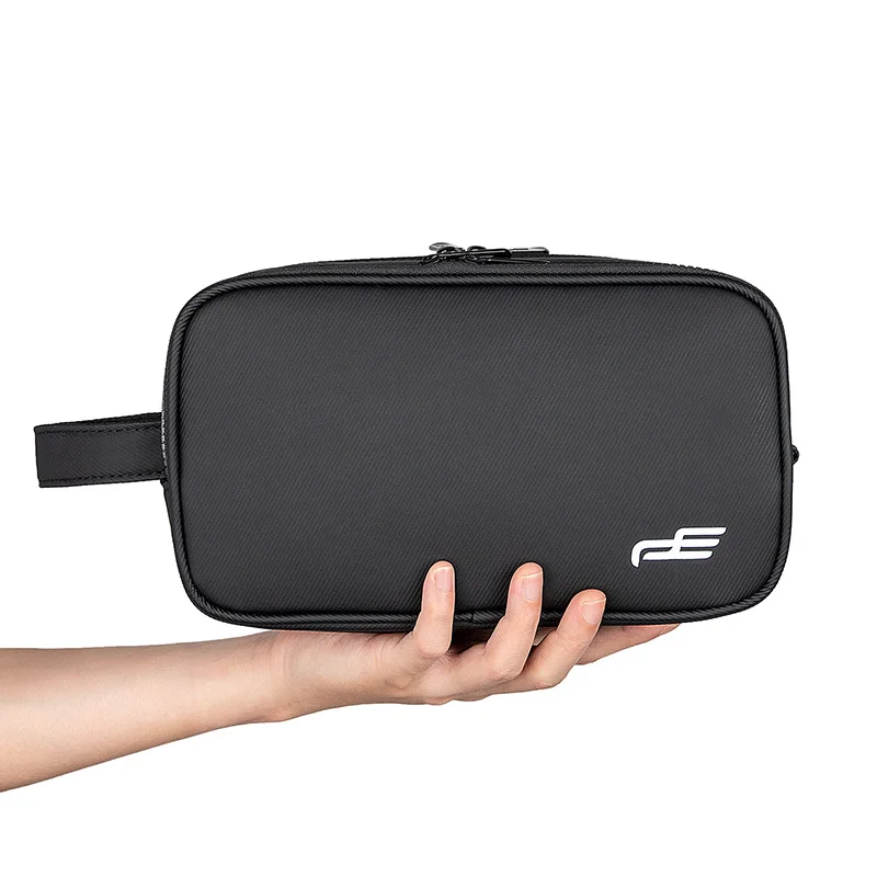 PLAYEAGLE Golf Handbag Pouch Black&White Golf Ball Bag Light Weight Waterproof PU Material Golf Pouch Gift