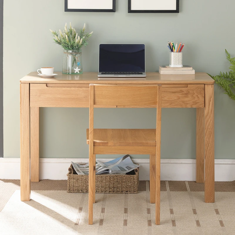 

Full solid wood desk, home computer desk, Nordic red oak office desk, environmentally friendly writing desk