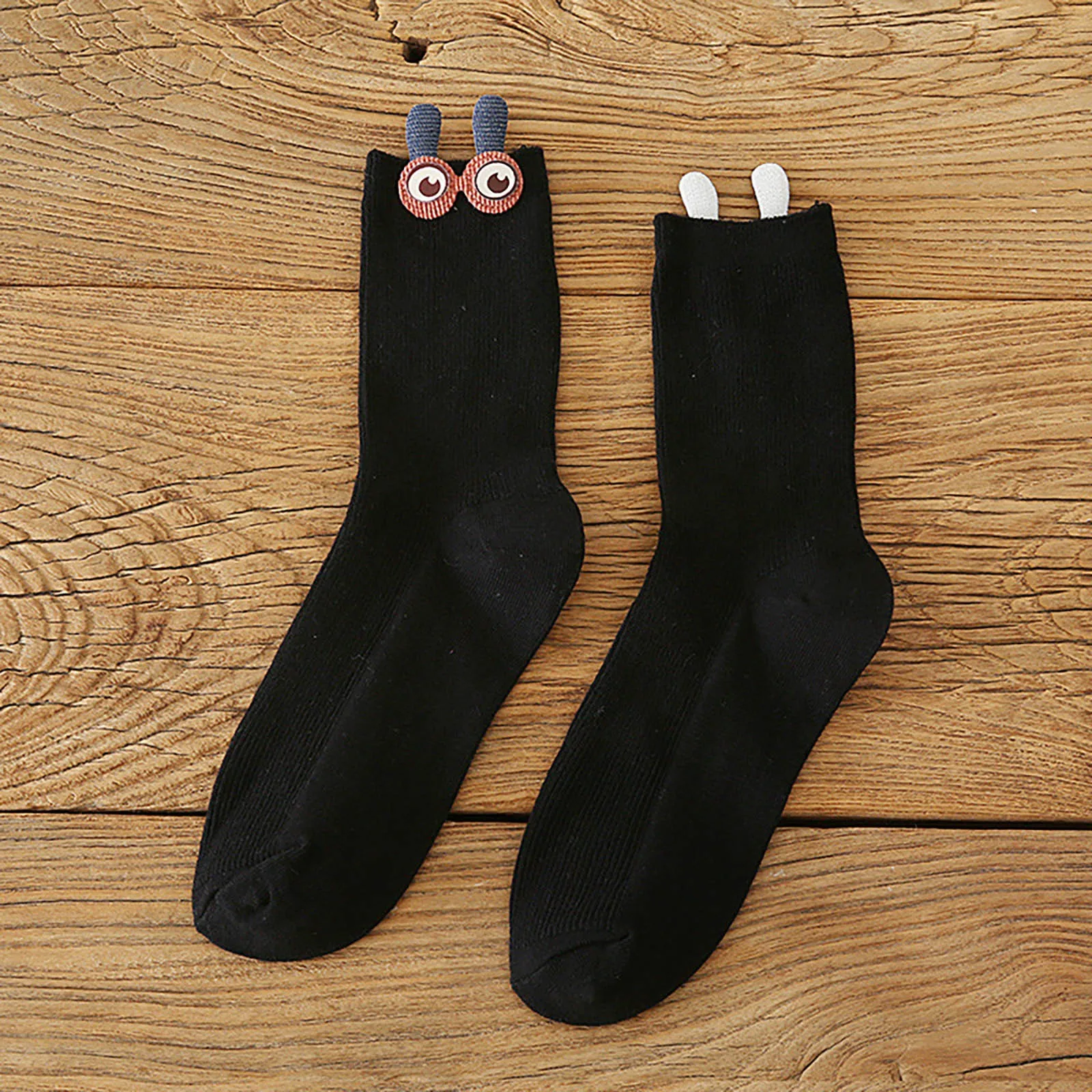 

Womens Stripe Big Funny Eyes Medium Sleeve Socks Ladies Socks Low Cut Cotton Funny Crew Sock Streetwear Harajuku Cotton Socks