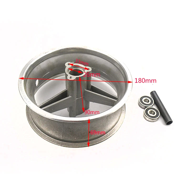 Alloy Rim Set with Front and Rear Wheels for Mini Bikes and E-Scooters