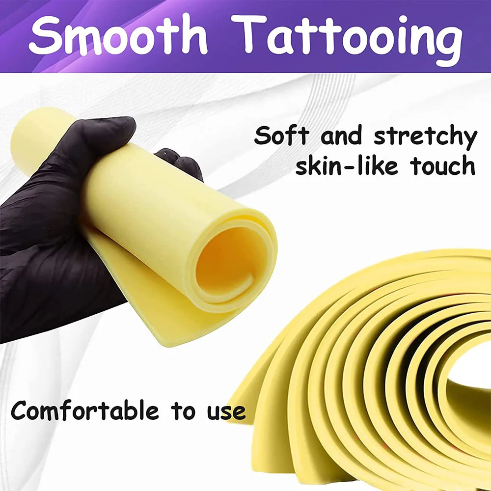 1/3/5/6/8 High Quality 3mm Thick Tattoo Practice Skin Blank