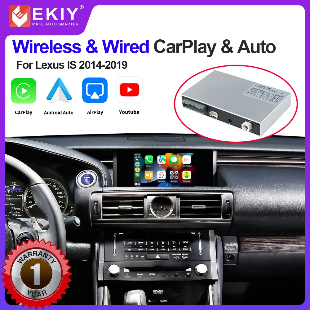 EKIY Wireless CarPlay Module For Lexus IS 20142019 With Android Auto