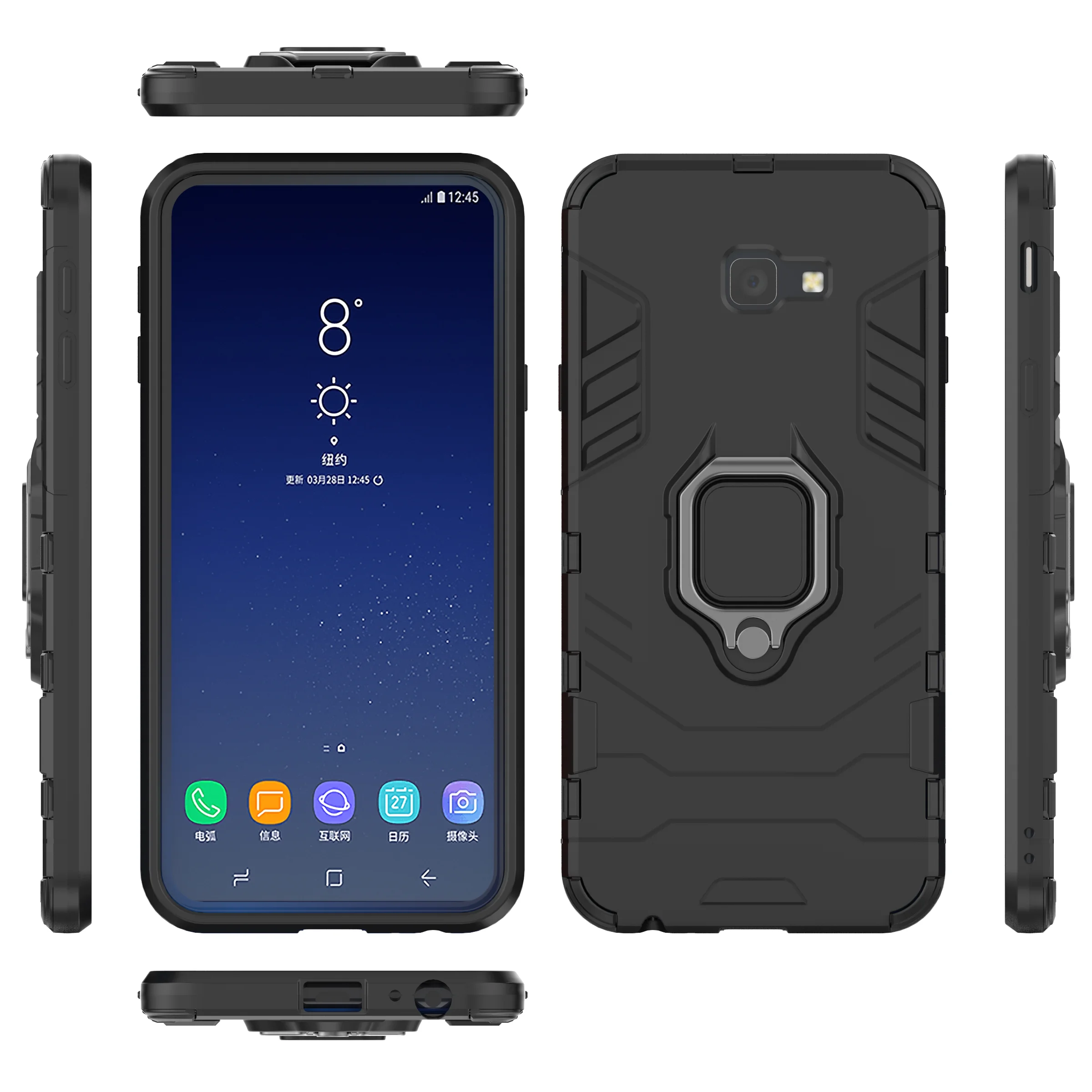 Durable Shockproof Ring Stand Phone Case with Stand
