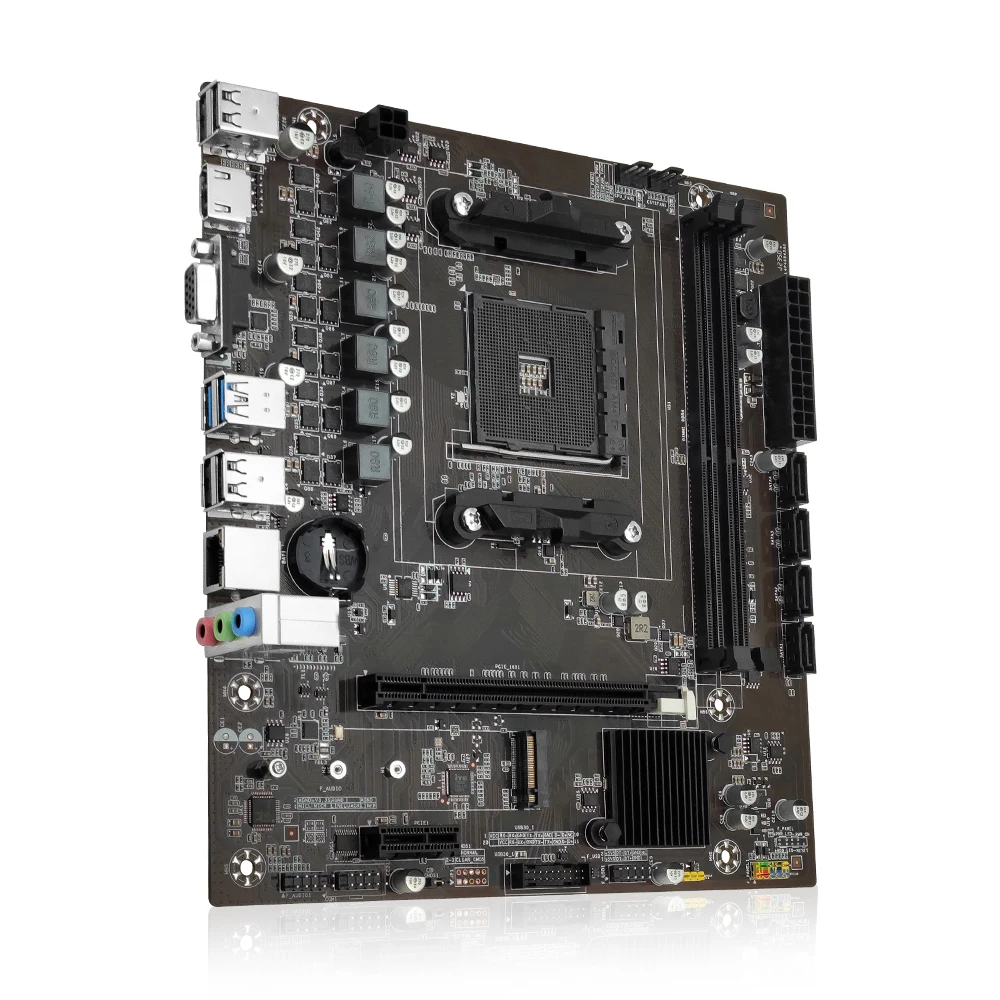 Placa-mãe Amd Suporta Cpu Am4 Ram de Desktop Ddr4 Dual Channel Nvme Ngff M.2 Vga Hdmi M-atx para Série Ryzen5 Machinis-b450 - Imagem 4