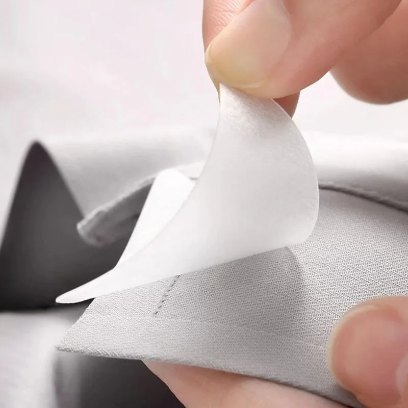Stand Collar Shaper Stickers Adhesive Anti Curl Collar Stays Prevent Deformation Polo Shirts Shaping Patch Avoid Roll Fixed Pads shirt collar shaper,shirt collar stays,shirt collar protector