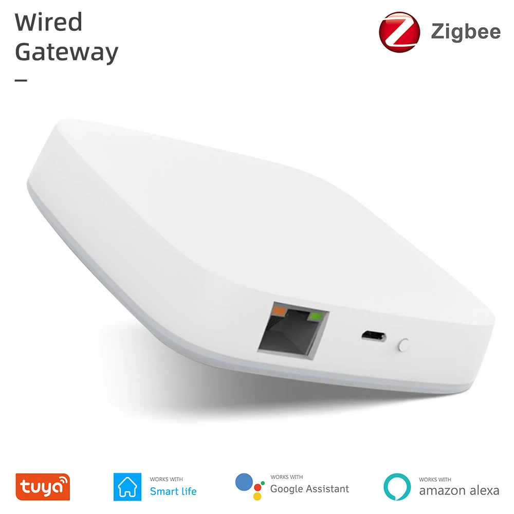

Tuya ZigBee Smart Gateway Hub Smart Home Bridge Smart Life APP Wired Remote Controller Works with Alexa Google Home
