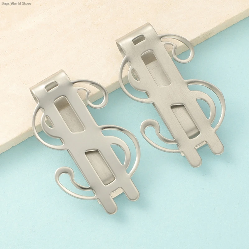 1PCS Slim Money Clip Stainless Steel Cash Bills Credit Clip New Dollar Design Fashion Coin Banknote Cash Clamp Holder