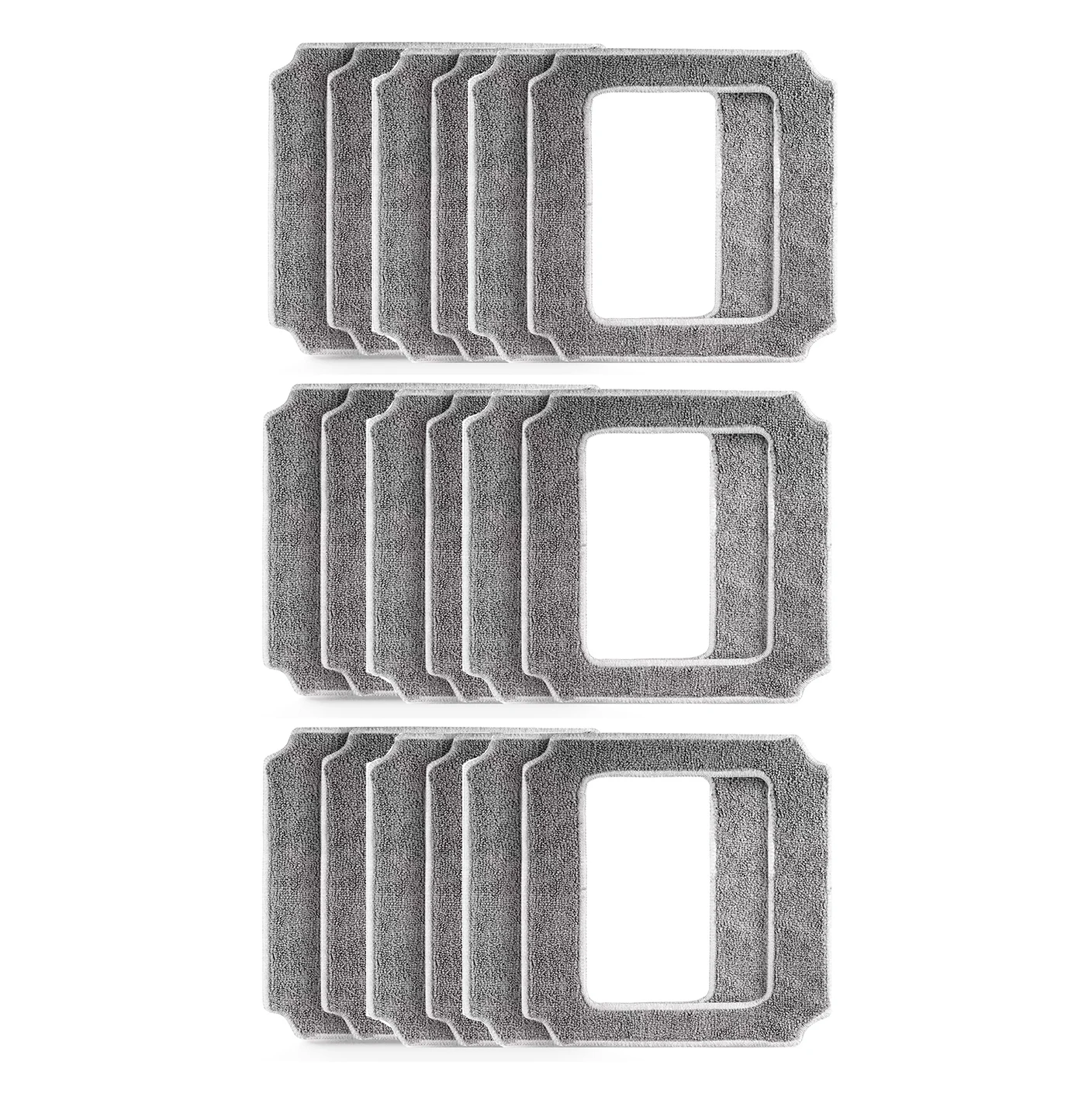 Cleaning Mops for ABIR WD8 Window Cleaner Robot,Reusable Washable Rags for Washing Windows Glass Spare Parts,6/ 12/ 18 pcs cloth