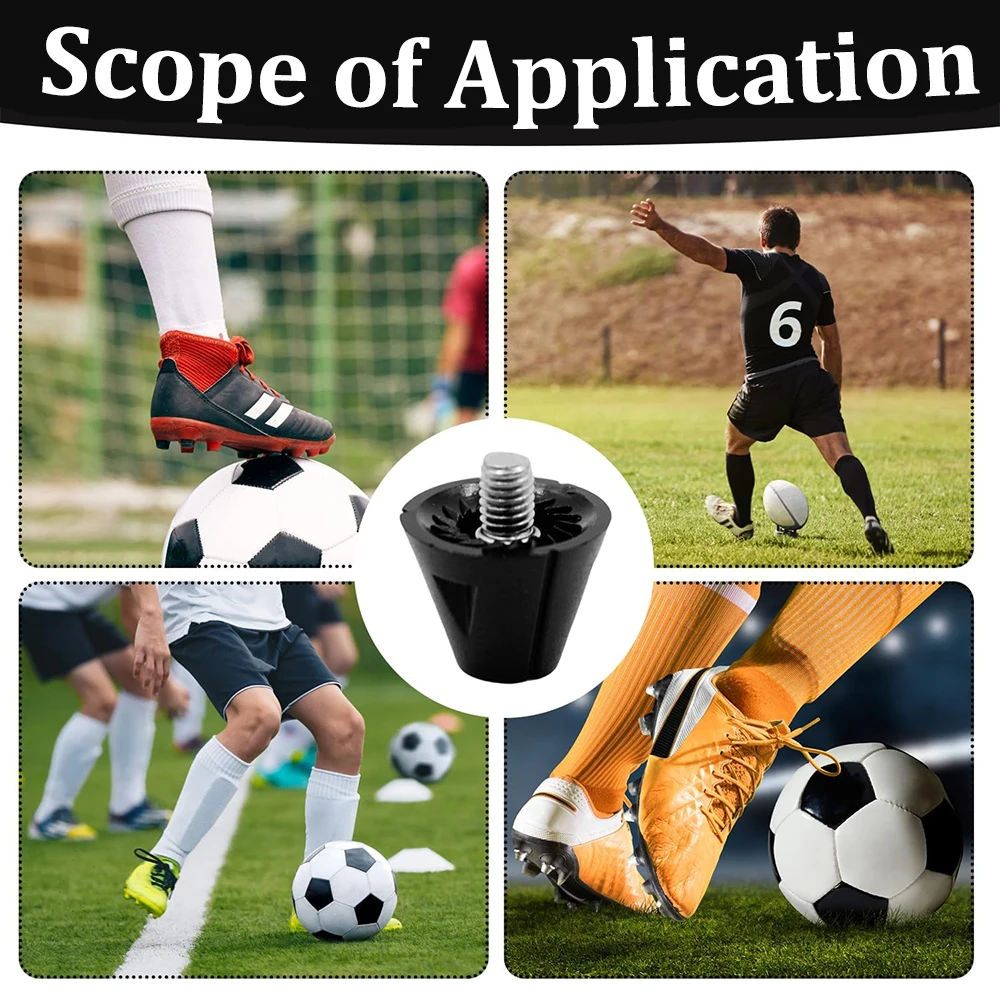 4/12PCS Football Boot Studs Replacement 13MM&16MM Football Shoes Cleats Spikes with Wrench Tool for Athletic Sneakers football boot spikes