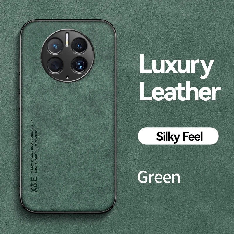 Luxury Shockproof Leather Phone Case - Premium Protection Silicone + PC Back Cover