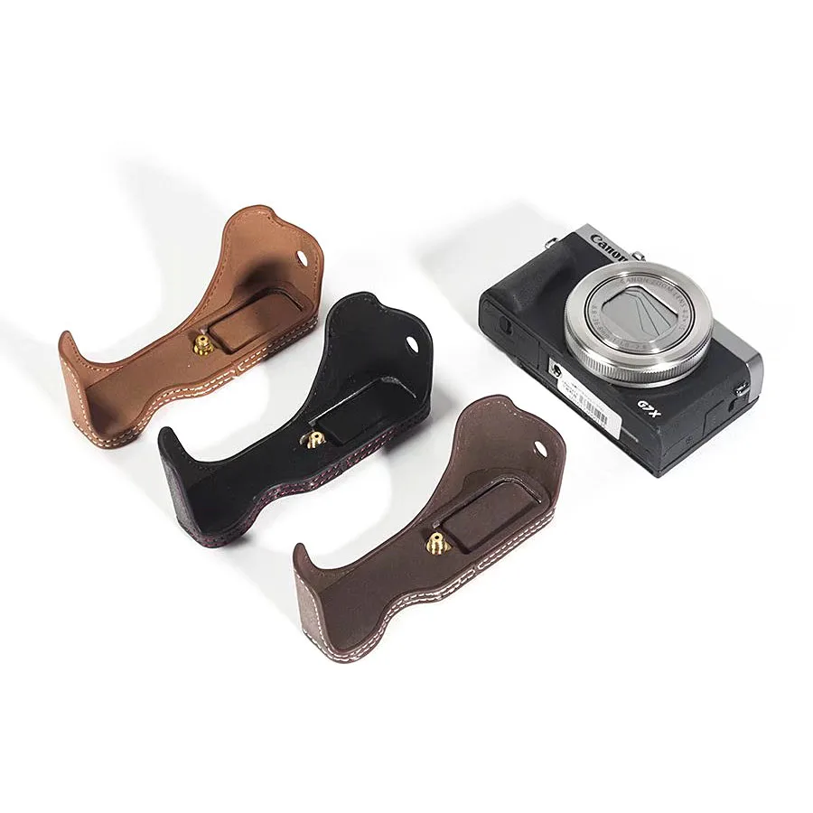 Custodia Per Videocamera Custodia In Pu Grip Per Fotocamera Digitale Canon Powershot G7X Iii ( G7X Mark Iii) @