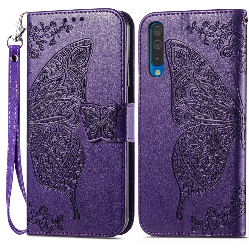 Leather Wallet Flip Case For Samsung Galaxy A30 A30s A305F