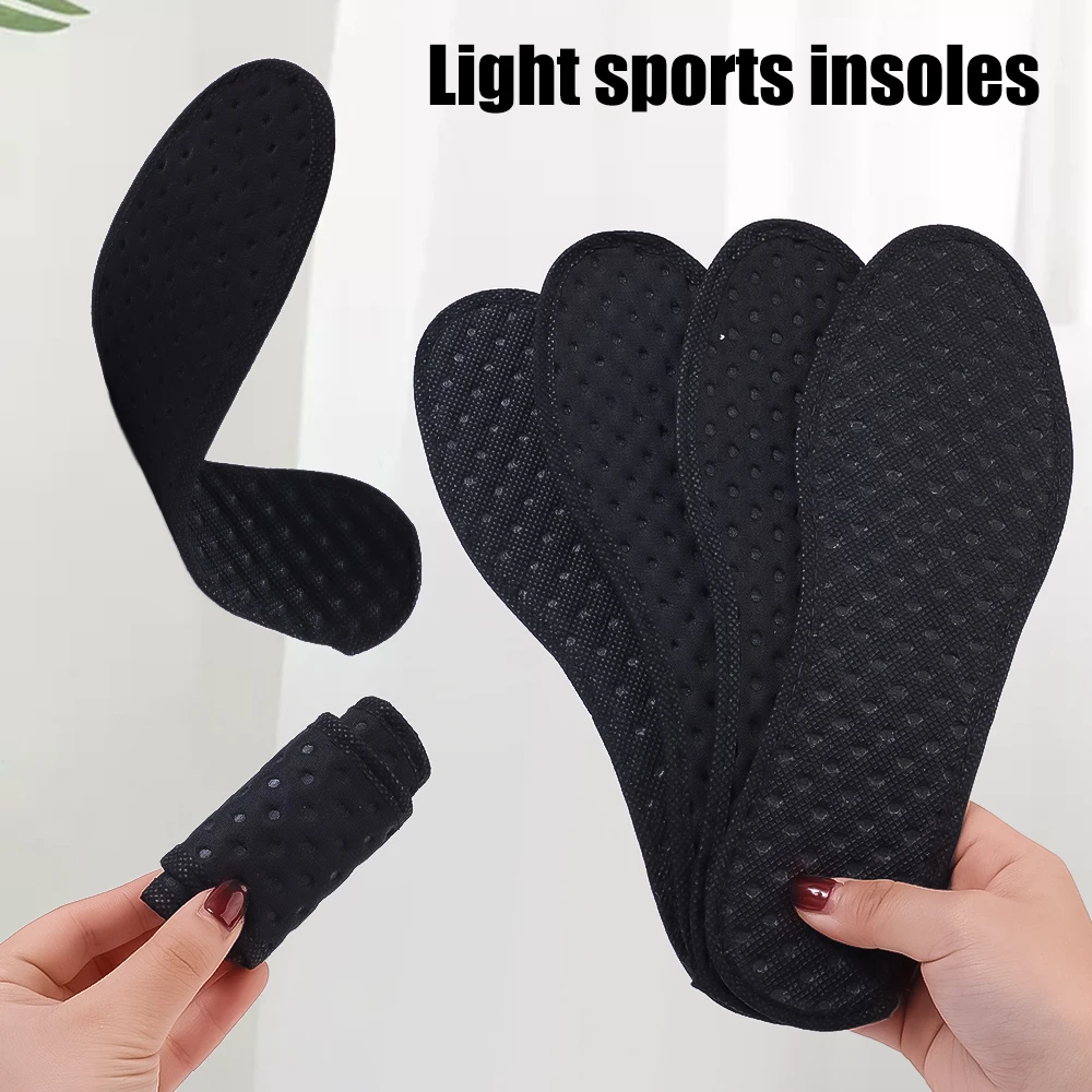 Description Picture 6 of itemDeodorant Foot Insoles Bamboo Charcoal Insert Light Weight Mesh Breathable Shoe Pad Insert Suction Perspiration Insole