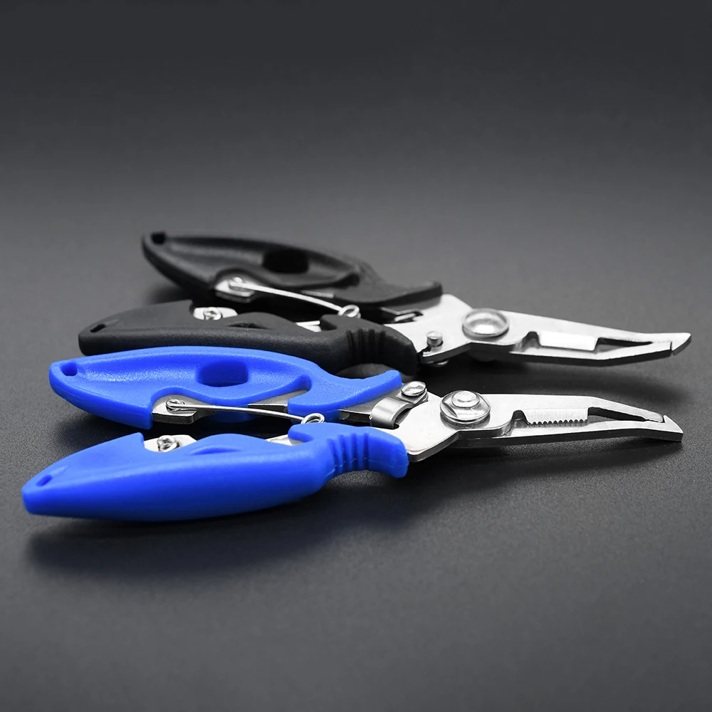 Fishing Pliers, Fishing Line Cutter Scissors Split Ring Plier Hook Remover  Stainless Steel Multitool Fishing Tools with Lanyard for Freshwater