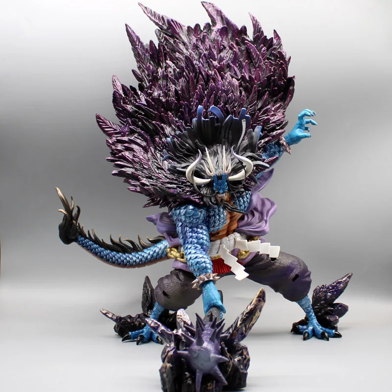 

45cm Anime ONE PIECE Figure GK Semi-animal Thunder BaGua Kaidou Action Figures PVC Collection Model Ornament Doll Toys Gifts