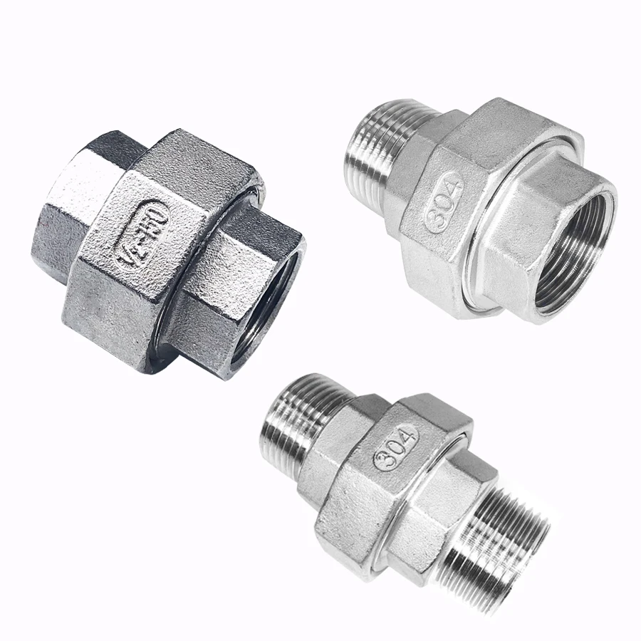 Uxcell Shower Head Extension Arm Stainless Steel 1/2PT Male To 1/2PT Female Thread Cast Pipe Fitting Coupler 80mm