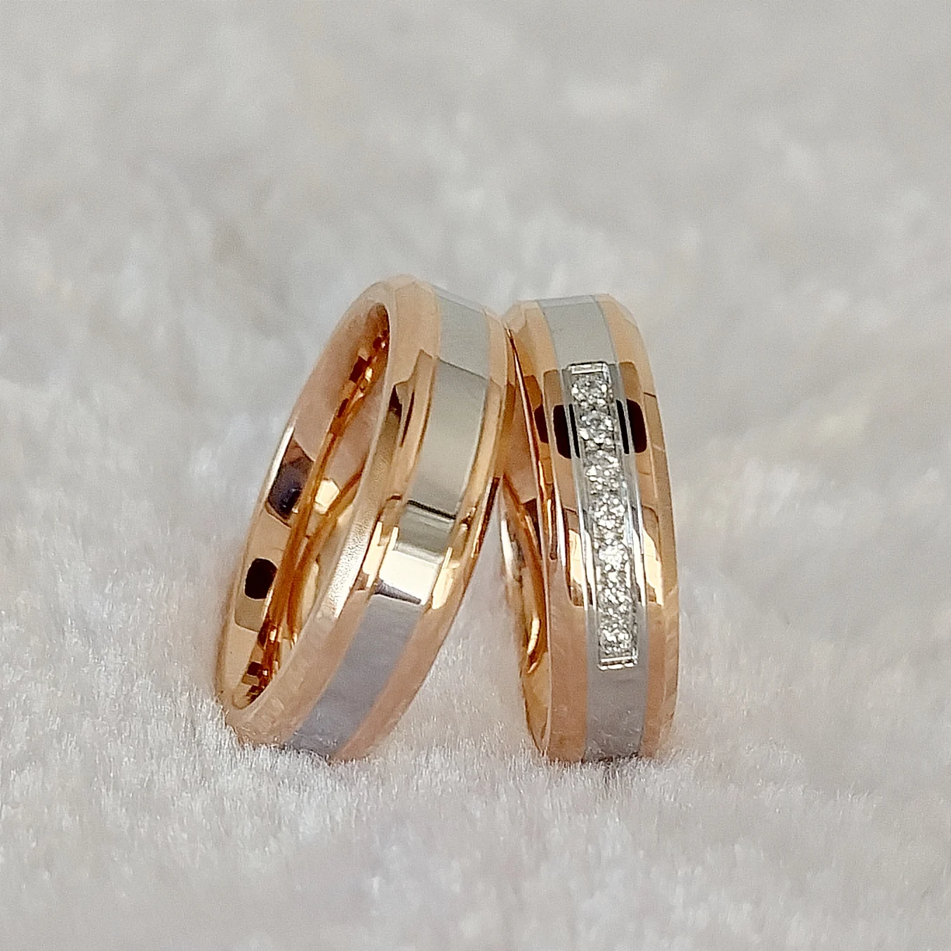 High Quality Beautiful Vintage Lover's Wedding Rings Set for men and women  Designer Western 14k Gold Plated jewelry Couples Ring - AliExpress
