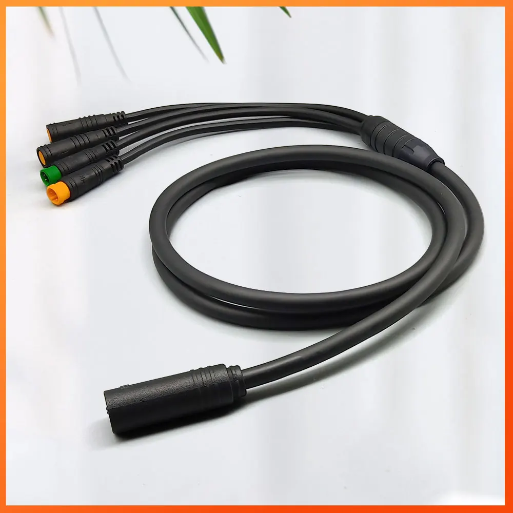 Electric Bicycle BAFANG 1T4 Cable For BBS01 BBS02 BBSHD Motor Show Brake Lever Throttle Connector Electric Bike Accessories electric bike throttle,electric bike parts,electric bike brake lever,electric bike plug connector,electric bike switch,electric bicycle cable,electric bike wire box