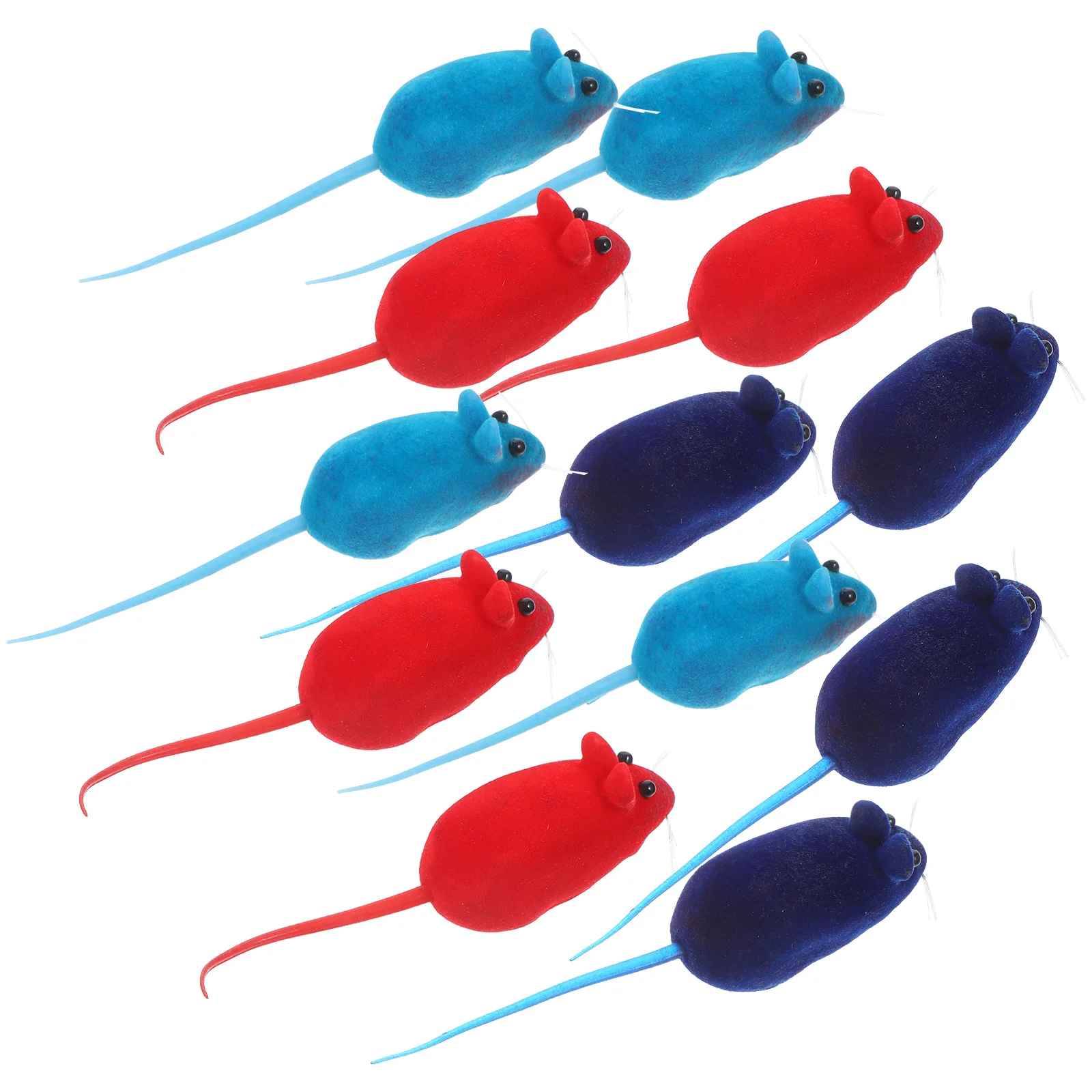 

20PCS Artificial Mouse Vinyl Funny Mouse Playing Props Sound Toy Pet Supplies for Cat Pet Kitten