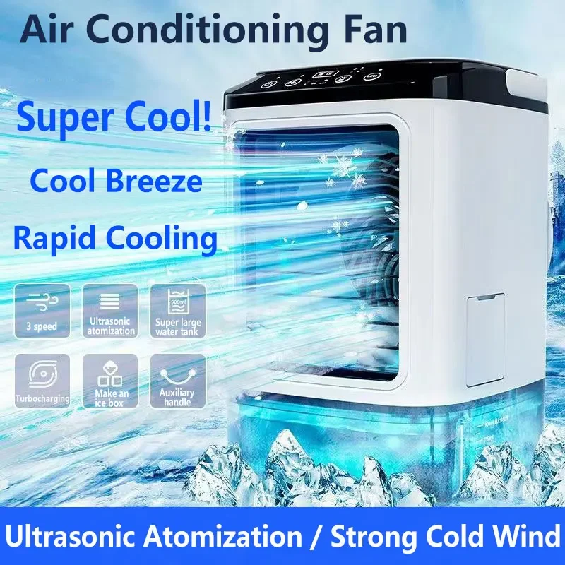 New Iconic Brand Mini Atomizing Cooling Fan Desktop Atomizing Spray Fan Portable Humidification Air Conditioning Electric Fan Outdoor