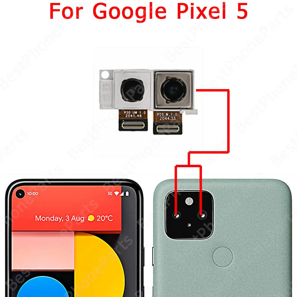 Camera For Google Pixel XL 4a 5a 5G Selfie Big Rear Facing