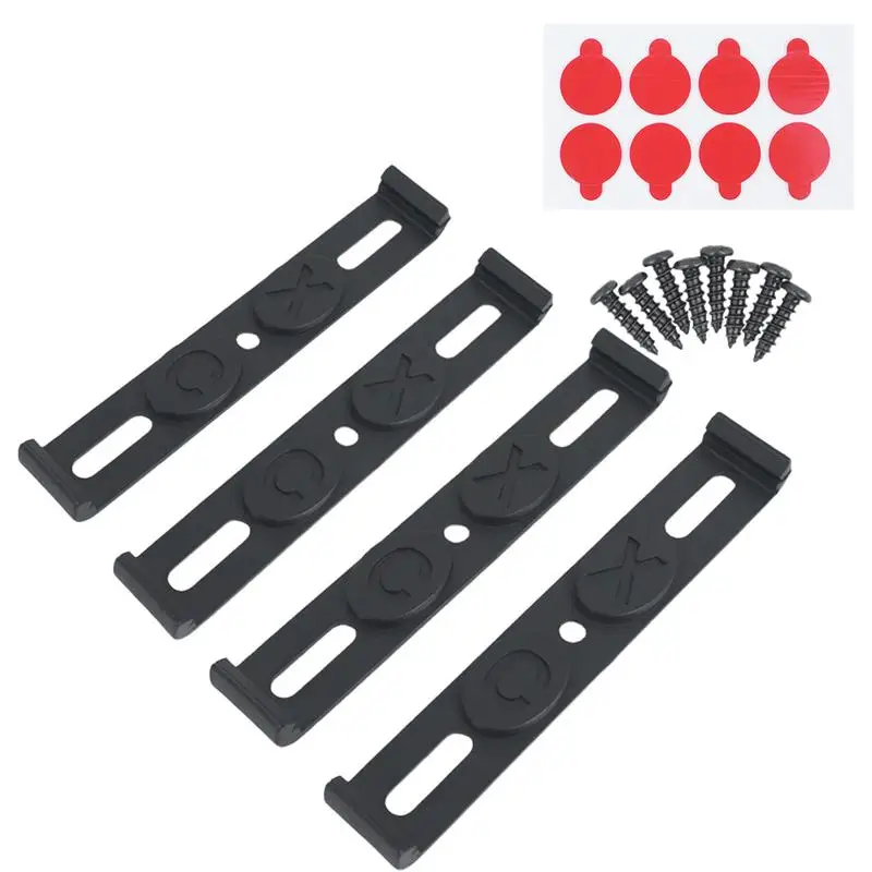 4PCS License Plate Holder Weather-Proof Frameless License Plate Frame Car Tag Frame for Front and Rear Car Tags Car Accessories