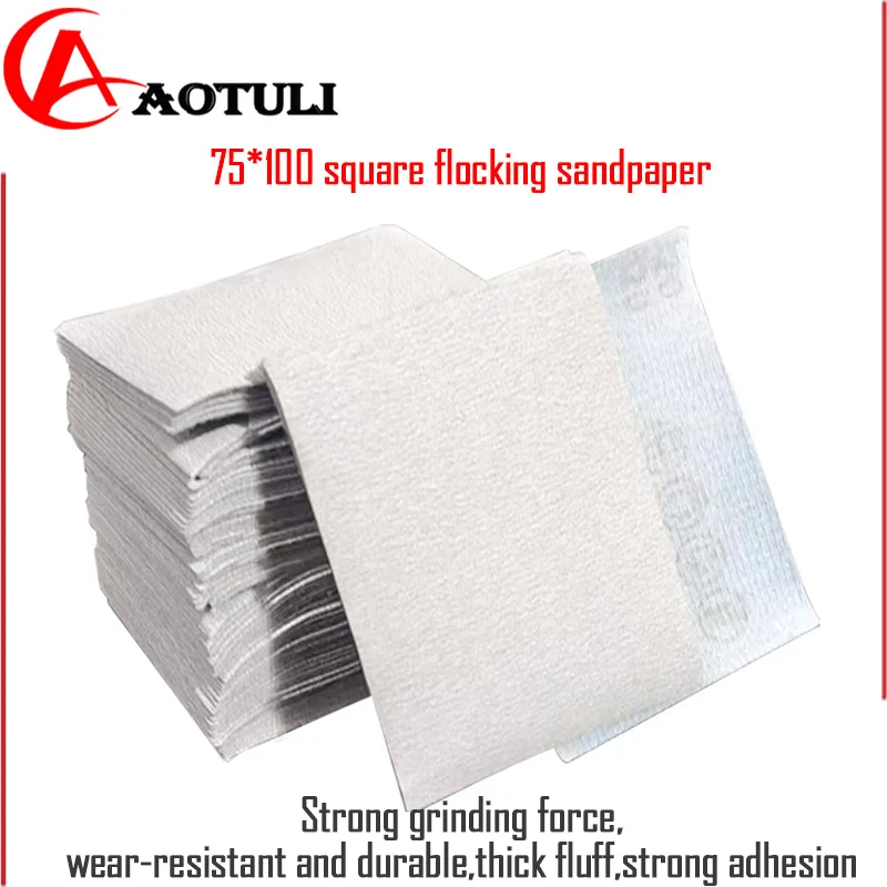 Carta Abrasiva Per Carta Vetrata A Secco 75*100Mm Gancio Ad Anello Grana 80-600 # Tamponi Per Levigatrice Lucidatura In Lamiera Adesiva Per Festool/Le