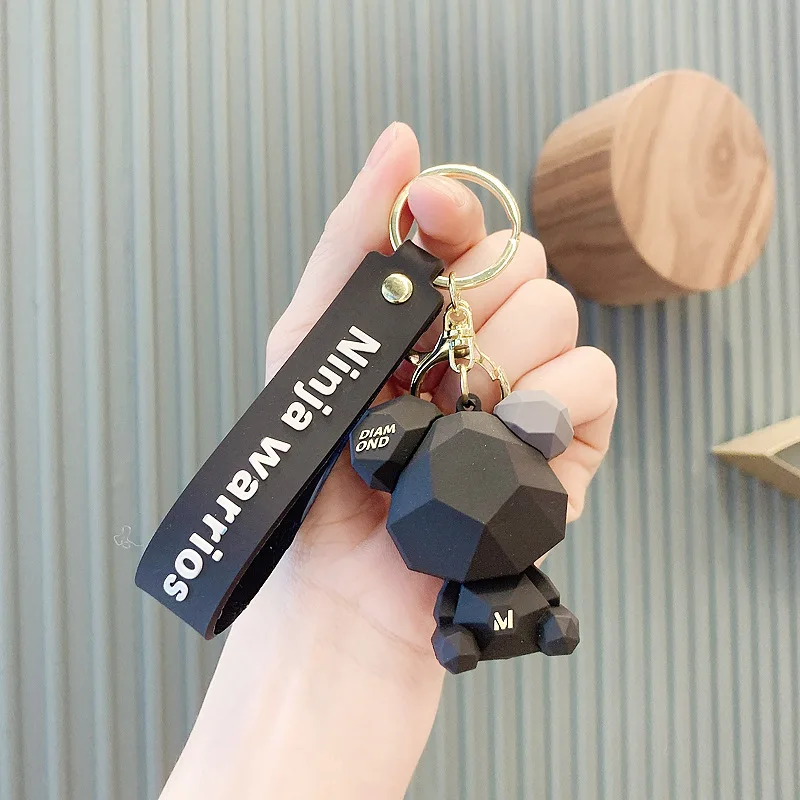 Little Bear Cute Doll Keychain Silicone Car Couple Doll Small Pendant Small Gift Pendant Wholesale Keychain 4