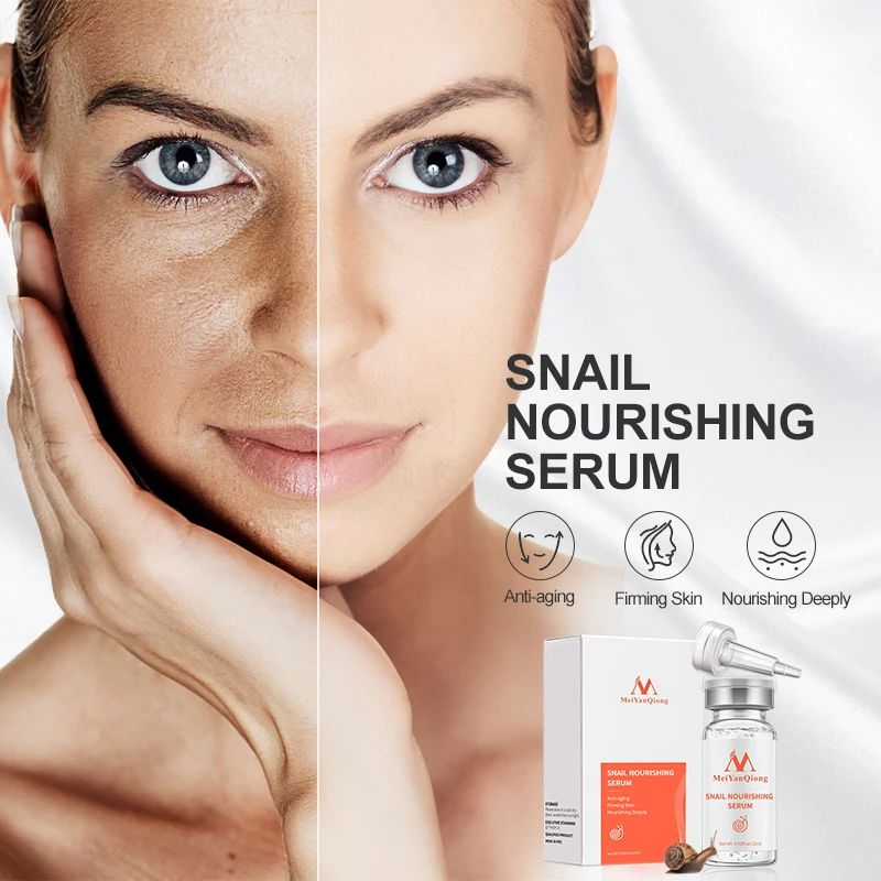 Snail Mucin Essence Pore Shrink Hyaluronic Acid Serum Brighten Moisturizing Nourishing Essence Anti-acne Anti-aging Skin Care