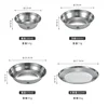 Steel Camping Tableware Set (4pcs) Campingmoon S395 Camping Bowl Plate Dinnerware Set 3