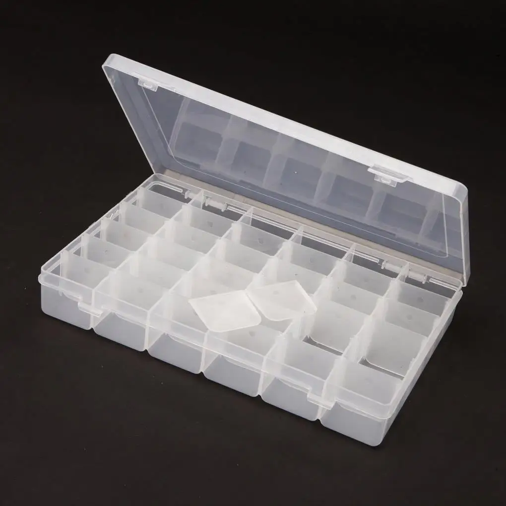 36 Compartment Slot Plastic Craft Adjustable Storage Box Tool Container Decorative Detachable Jewelry Beading Fishing Gear Box cheap storage bins