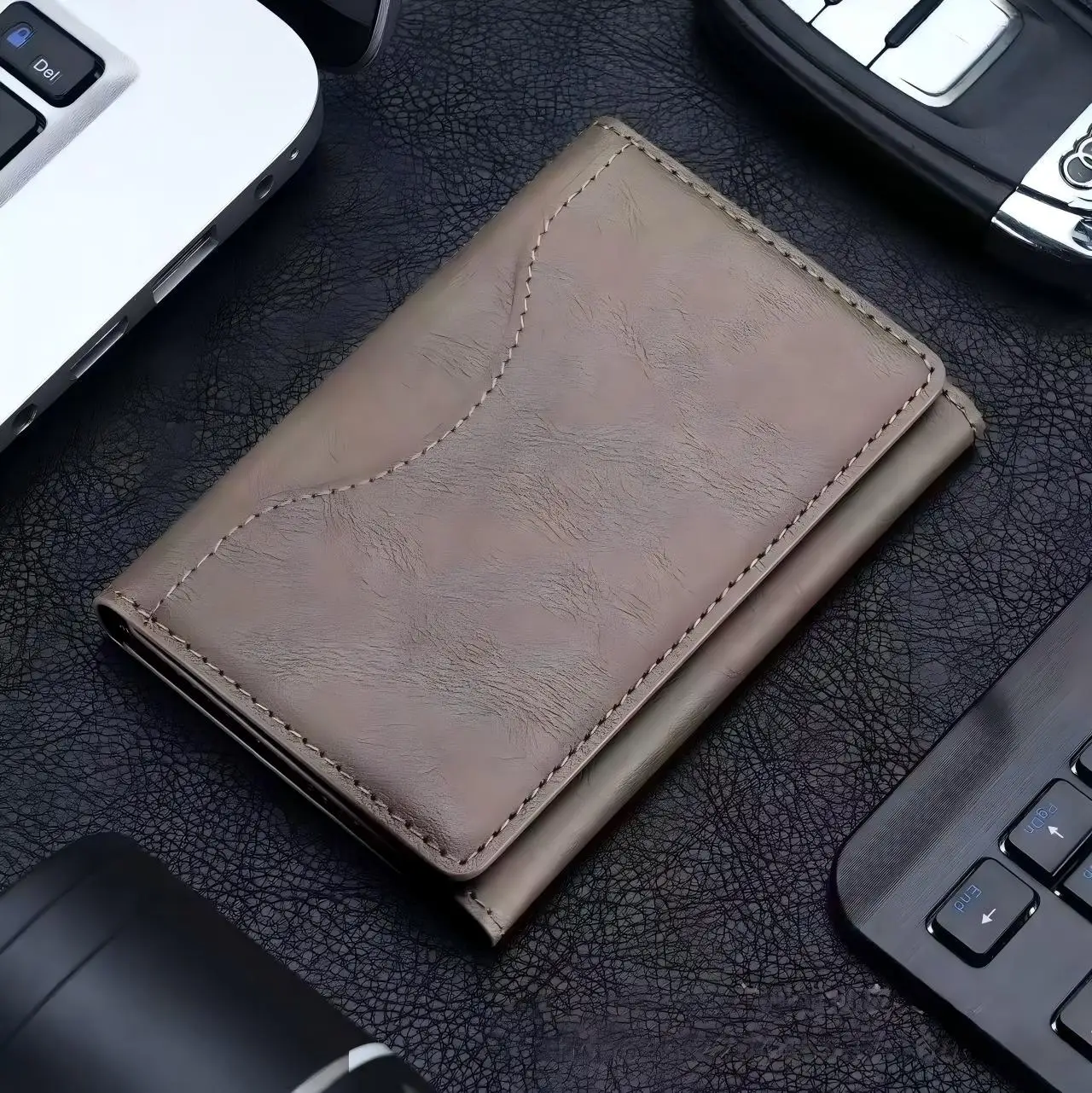 MagSafe Magnetic PU Leather Card Holder Wallet with Multi Card Slots