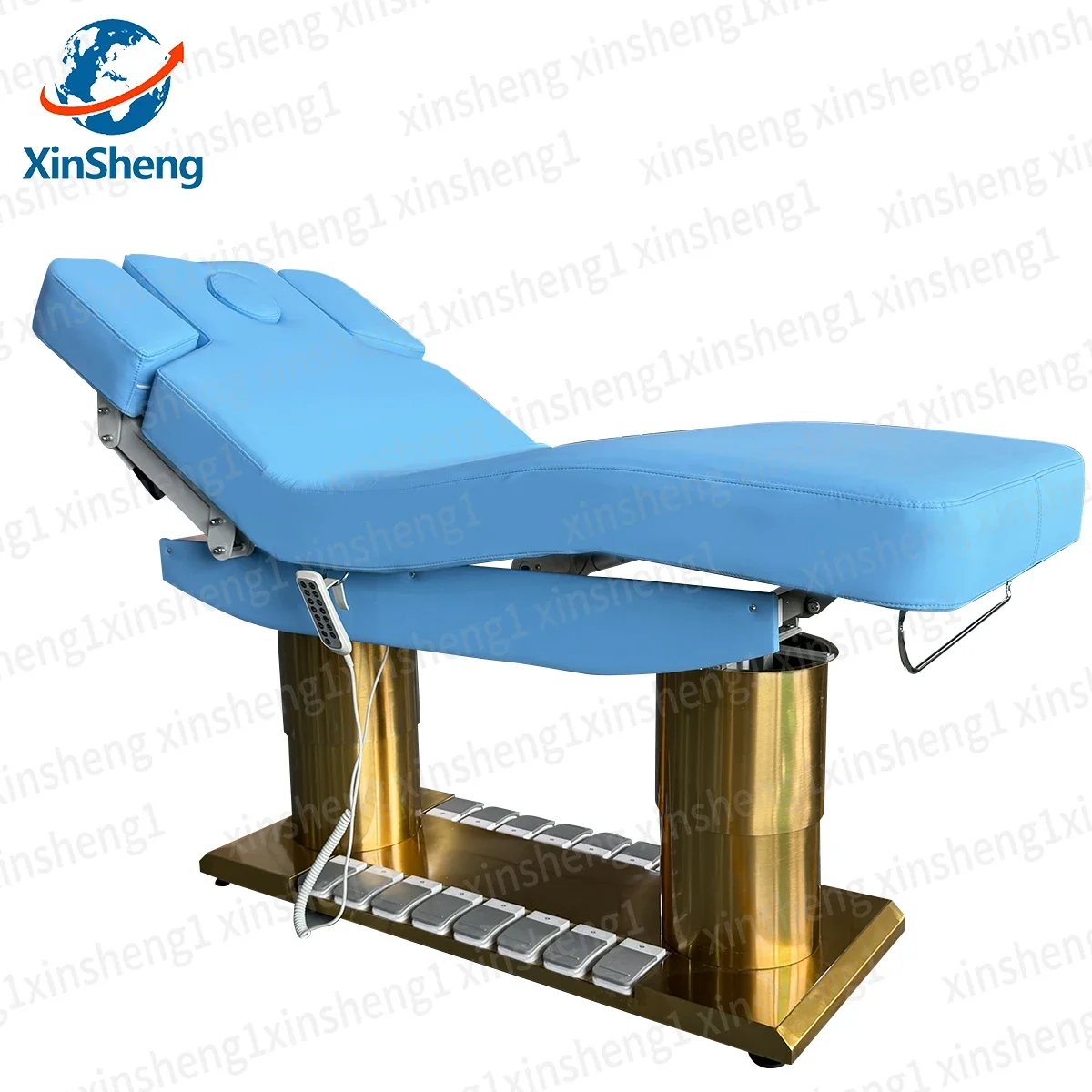 XingSheng Lettino per la cura della bellezza Lettino da massaggio regolabile con ascensore elettrico Mobili e attrezzature per salone di bellezza Sedia per servizio infermieristico - immagine 4