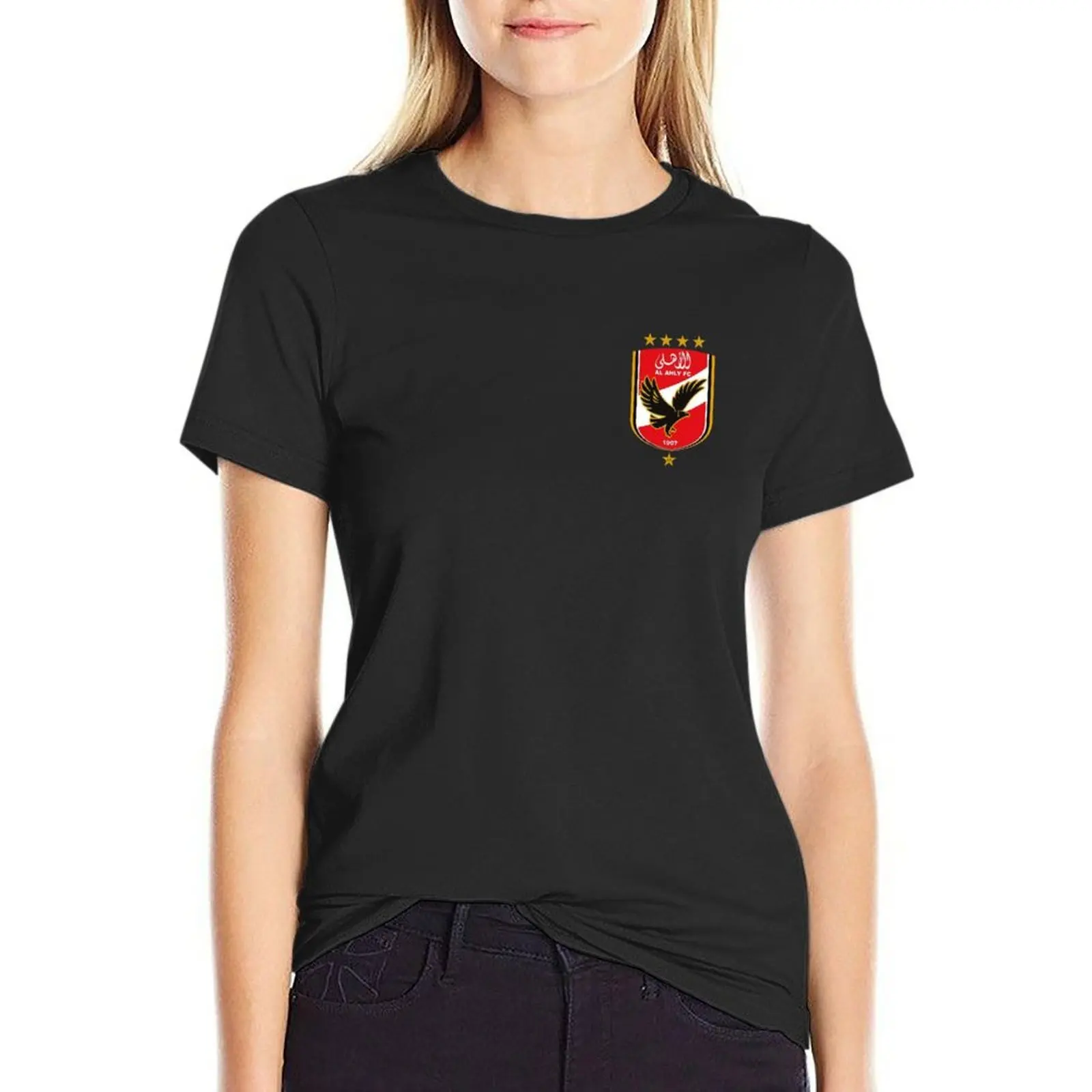 

AL AHLY New Logo|  T-Shirt tees hippie clothes plus size tops korean fashion western t-shirt dress for Women