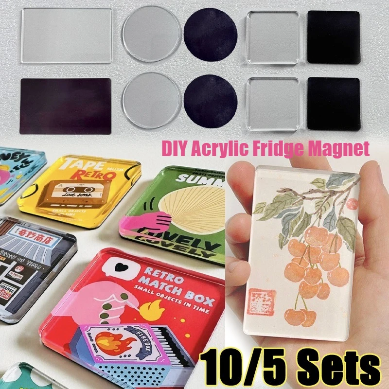 Handmade DIY Craft Kit: Clear Acrylic Magnetic Sheets