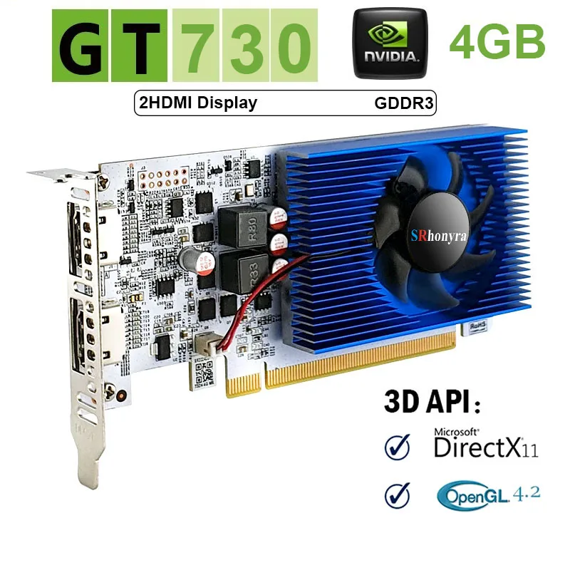 SONGREY GTX 1650 1050Ti 1050 GT 1030 RX550 4GB Low Profile