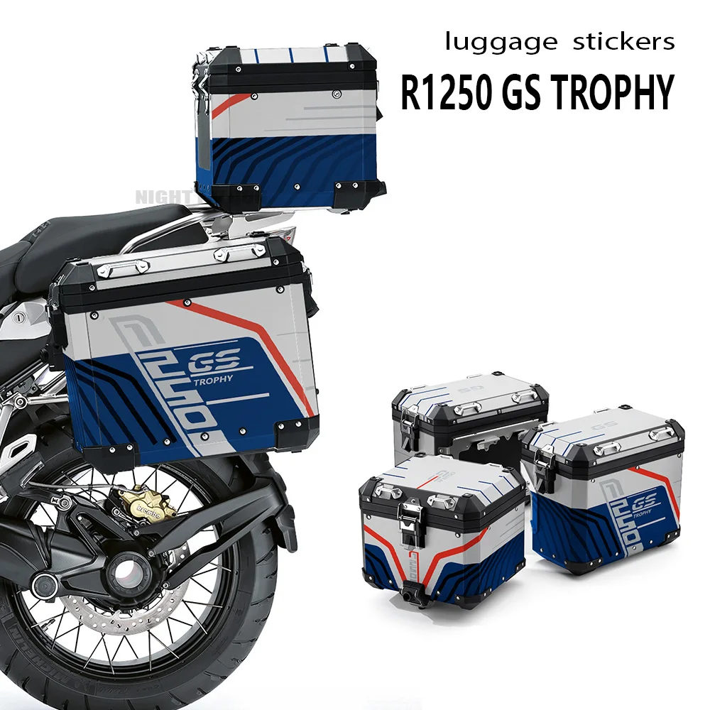 Per Bmw R1250Gs Adventure R 1250 Gs Adv Trophy Trunk Sticker Side Case Mat Moto Trunk Set Decalcomanie