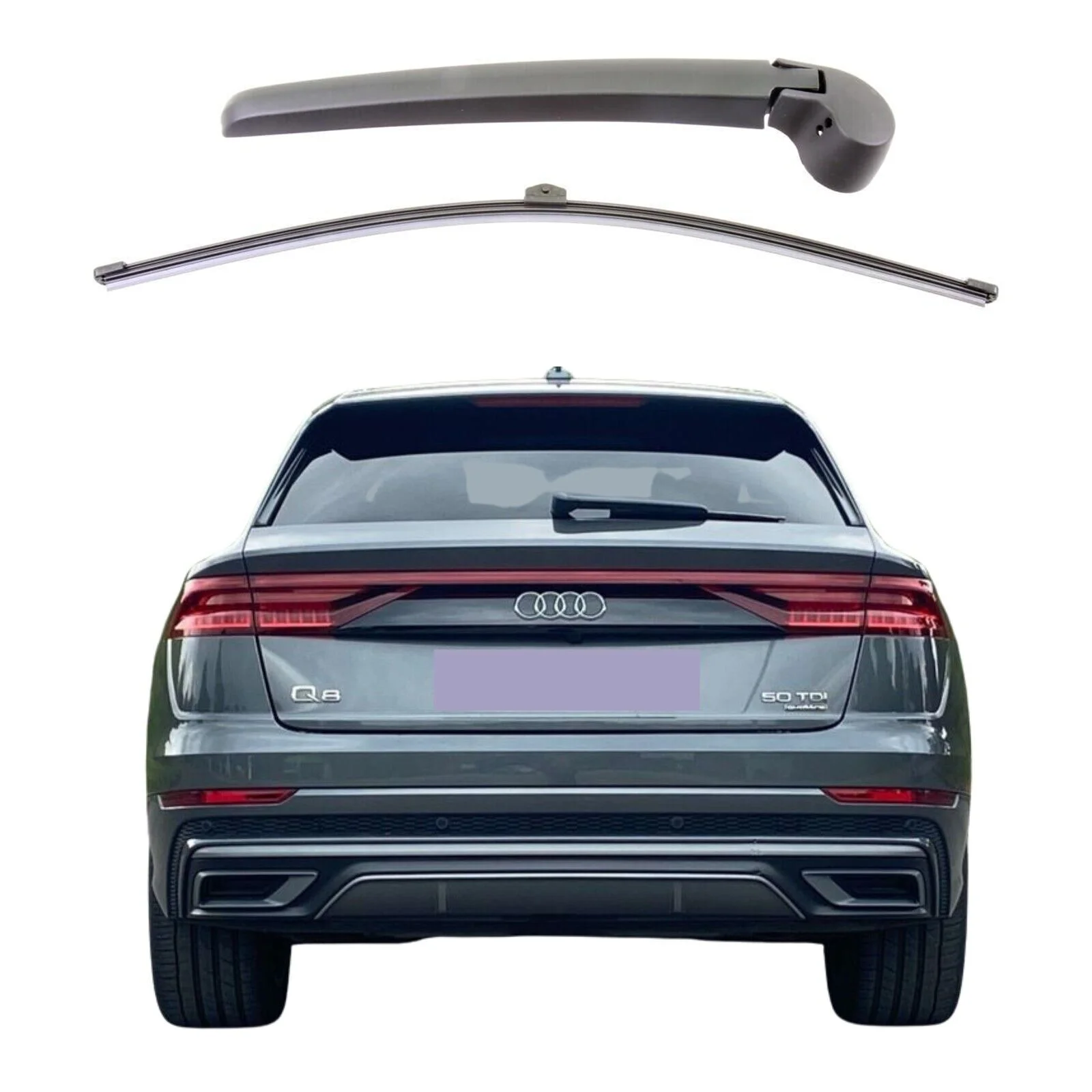 For Audi Q3 Hatchback 2011-2017 Car Rear Wiper Blade and Arm Fit Tailgate Window Rain Brush Windshield Windscreen 6