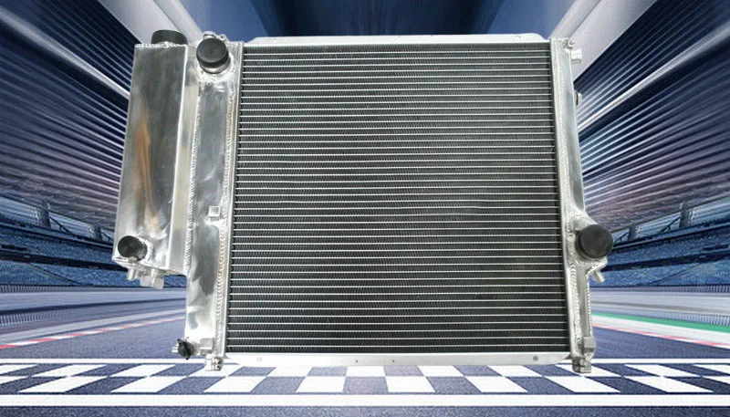 Aluminum Radiator + Fan For BWM E36 Z3 M44 M42 Manual 1987-2000 88 89 90 91 92 1988 1989 1990 1991 1992 1993 1994 1995 1996