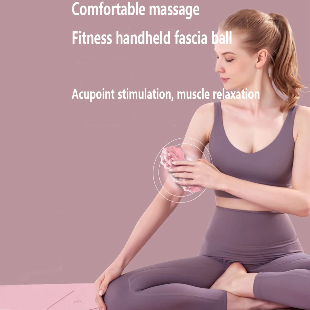 TPR Fascia Ball Muscle Relaxation Yoga Massage Fitness Shoulder Neck Stand Foot Massage Hard Neck Membrane Meridian massage ball