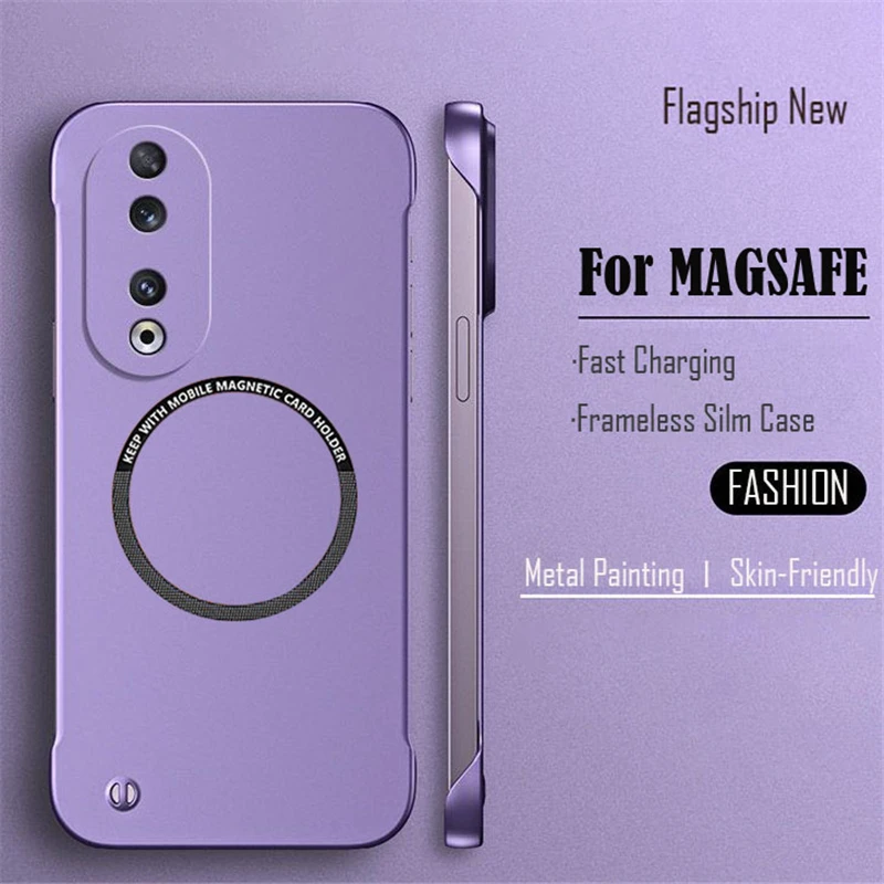 Ultra Thin Frameless Magnetic Matte Phone Case