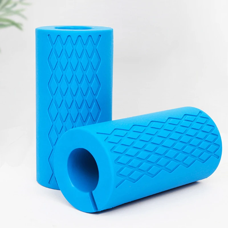 Barbell Dumbbell Grips Stress Relieve Dumbbell Handles Silicone Anti-slip Pad Thick Bar Handles Pull Up Weightlifting Grip 1Pc