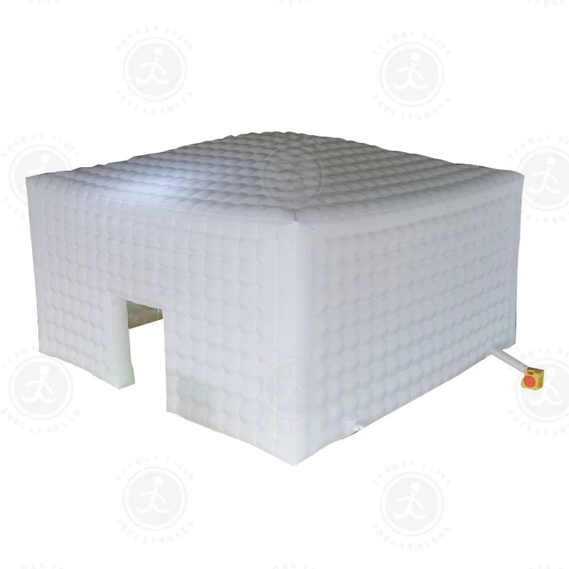 

Hot Sales Inflatable Air Cube Tent House with Blower & Led Light For Club Party Wedding Show Event Exhibition