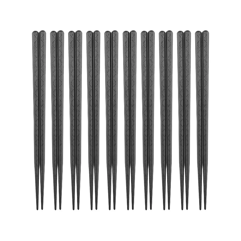 

Black Chopstick Restaurant Durable Japanese Chopstick Sushi Black Alloy Chopstick Chinese Food SN2339