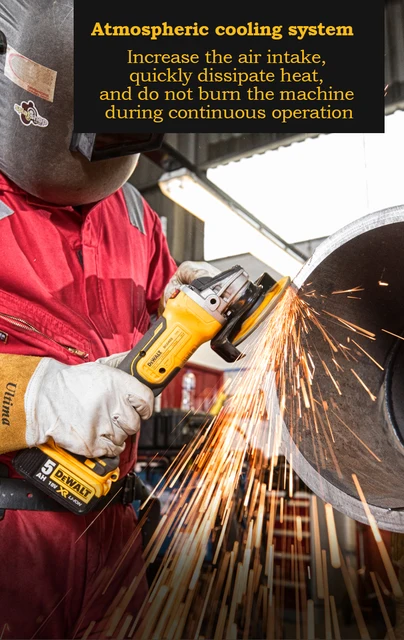 DEWALT – meuleuse d'angle sans fil, 125mm, 20V, M14, 9000Rpm, DCG405, outil  de meulage à Impact électrique