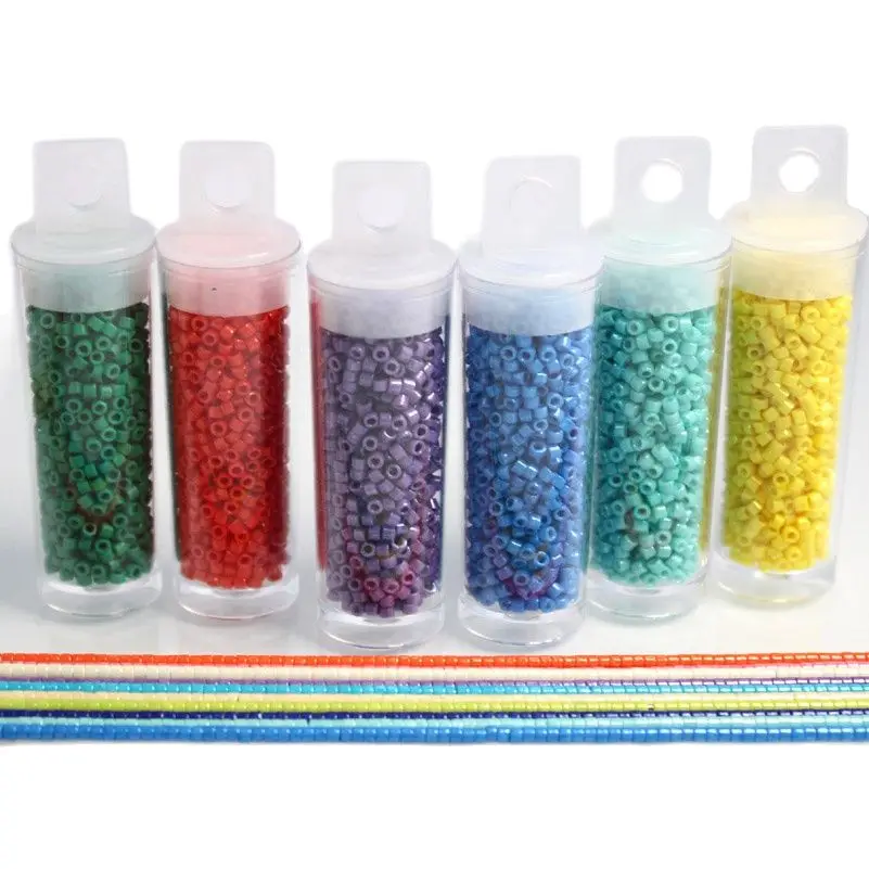 Glass Beads 2.0MM MKY Beads 10Grams/Tube Multiple Colors Japanese Glass Beads DIY Needle Work Sewing Garment Accessories