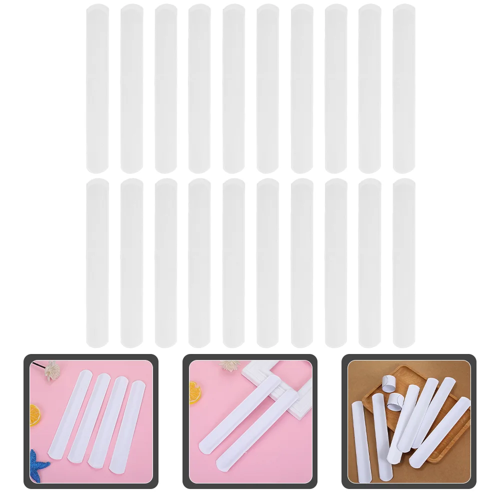 30 Pcs Pure White Ring Slap Bracelets Kids Board Accessories for Halloween Wristband Pvc Plain Child Charm