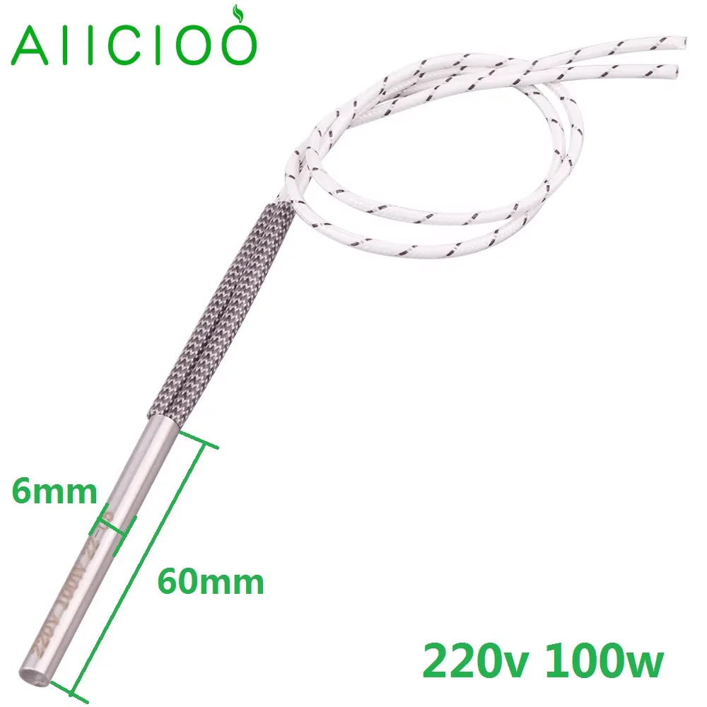 Description Picture 2 of item2PCS Mold Cartridge Heater Cylindrical Igniter Hot Rod Tubular Heating Element 6mm/8mm/10mm/12mm 220V 100W/150W/200W/250W SUS304